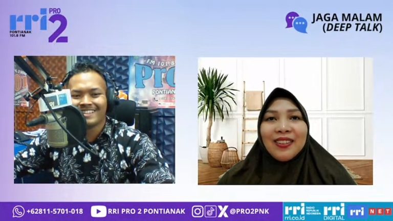 Dosen Program Studi Psikologi Islam Menghadiri Siaran Radio Secara Online Sebagai Narasumber Yang Diselenggarakan Oleh RRI PRO 2 Pontianak Dalam Program Jaga Malam “DEEPTALK”